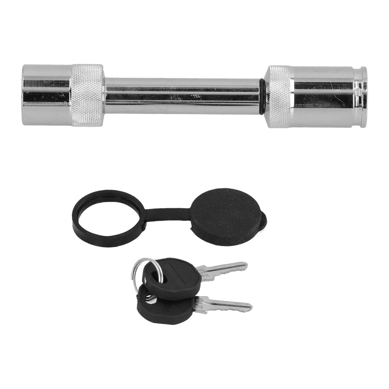 Barbell-Style Hitch Pin Anti-Theft Tow Receiver Locking Coupler with 2