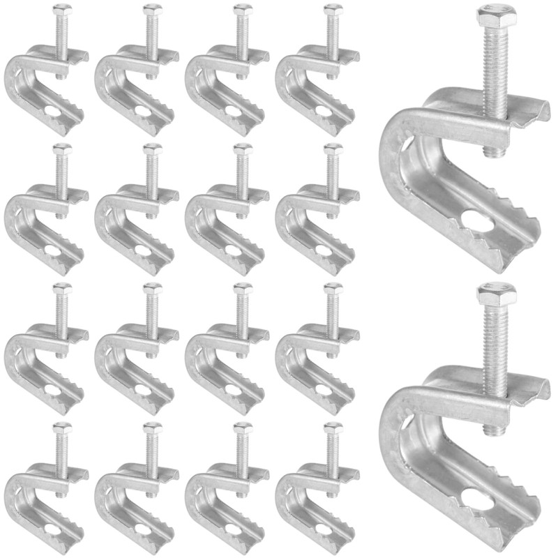 100 Pcs Beam Clamps - Screw in Hooks for Flanges,