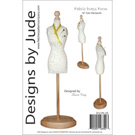 Designs by Jude Fabric Dress Form Sewing Pattern for 16 inches Tyler Wentworth Dolls Tonner