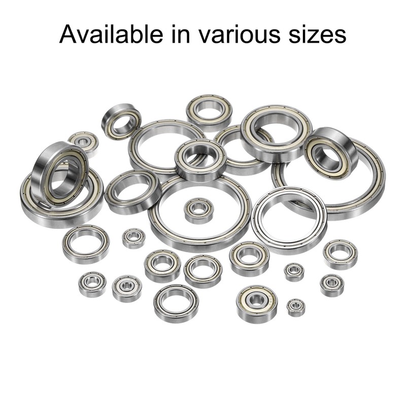 uxcell 2pcs 6801ZZ Bearing 12x21x5mm, Chrome Steel Double Shielded Precision