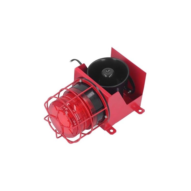 115db Sound Industrial Audible Visual Alarm with IP65 LED Strobe,