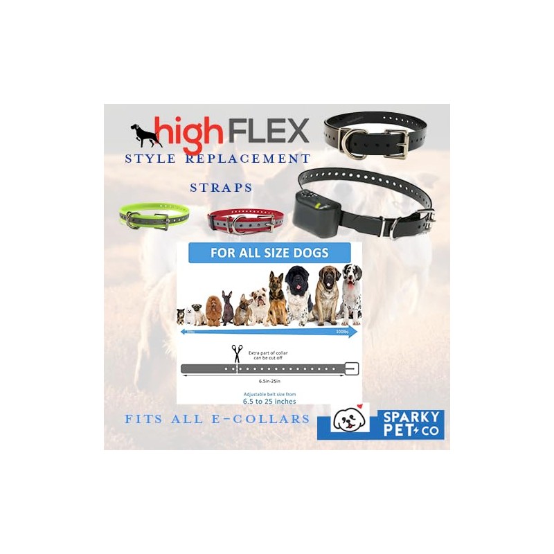 Sparky Pet Co - 1" Square Buckle High Flex Replacement