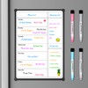 Weekly Calendar for Fridge,12×8” Magnetic Fridge Calendar Refrigerator Calendar, Weekly