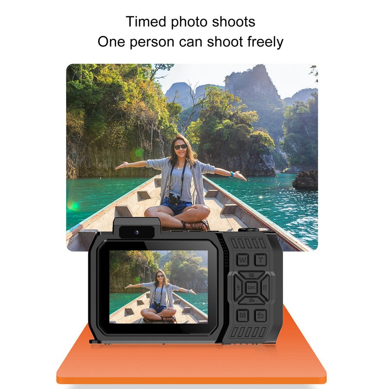4K 65MP Underwater Camera Autofocus 2.88in 1.44in Dual Screen 2500mAh