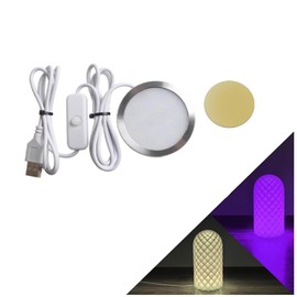 Imdinnogo 3D Printer Part BambuLab Craetive DIY LED Lamp Kit(Button-Control): Only Hardware Accessories - Multicolour Energy-efficient Custom Lighting Project for Nightlight Models