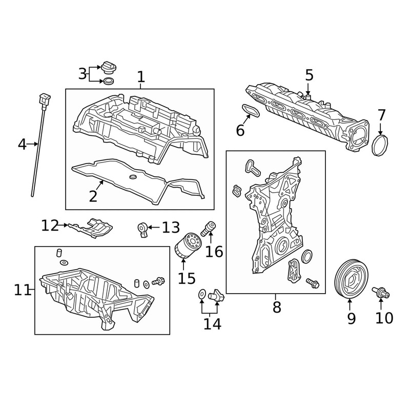 Valve Cover Gasket W/Seal for Honda Civic Accord RDX 2016-2024