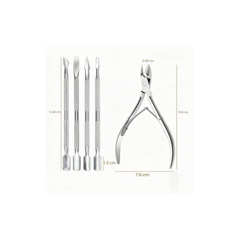 5 Piezas Kit de Manicura, Herramientas de Manicura y Cuidado