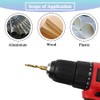 Teocpai 6pcs HSS Combination Drill and Tap Set 1/4 Inch