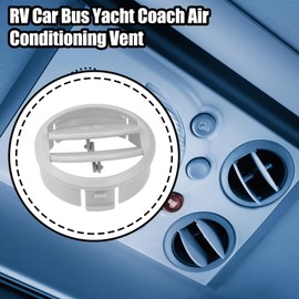 ACROPIX 71mm 69mm Round Gray AC Air Condition Vent Outlet Universal for RV Bus Boat Yacht Caravan - Pack of 1