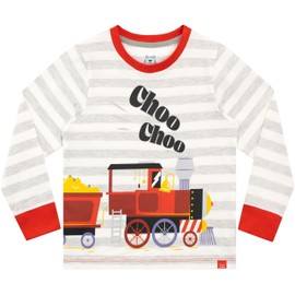 Harry Bear Boys Train Pyjamas Grey 6-7 Years Kids Long Sleeve Nightwear