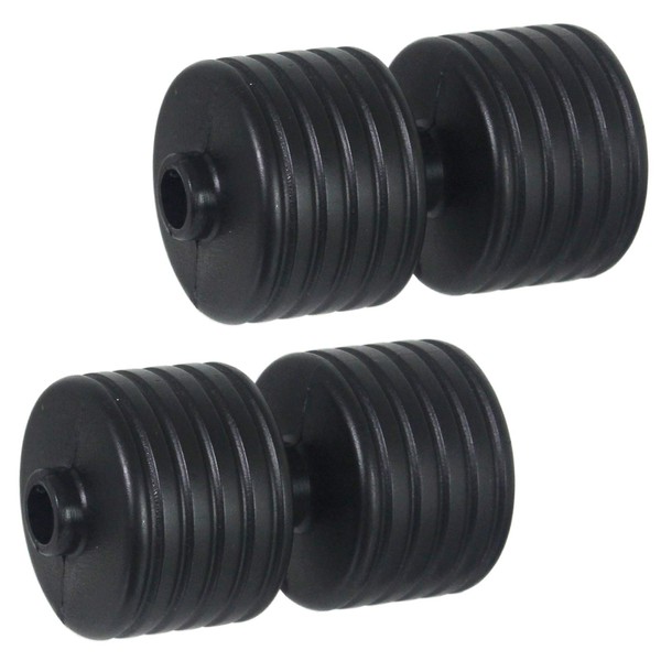 SPARES2GO Double Front Roller Compatible with Qualcast and Suffolk Punch 30 30SK 30S 35S 43S 43SL Lawnmower (Pack of 2 Rollers)