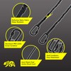 Premium Quality Dual Carabiner Tool Lanyard – Safety Fall Protection