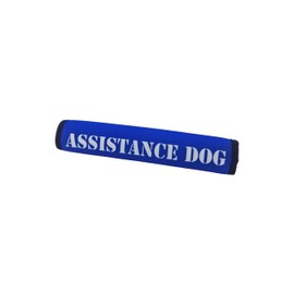 MD Gear Dog Lead Sleeve Friendly Reactive Assistance Dog In Training DO NOT PET Cover Soft Neoprene Leash Wrap (Blue, ASSISTANCE DOG)