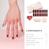 NAILOG Tiras De Gel Semicurado Para Uñas (20 Pegatinas/Envolturas Extra