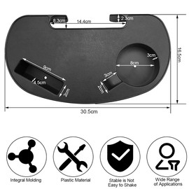 GOLRISEN Pack of 2 Cup Holder Chair Black Cup Holder Camping Chair for Patio Balcony Furniture Folding Chair and Outdoor Pool Beach Chair or Camping Deck Chair Foldable and Pond Garden Lounger