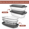 Razab LARGE 7.6 Cups/1800 ML/1.9 Qt Glass Loaf Pan with