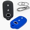 2-pcs Click&Fit Silicone Key Fob Covers for 1998-2008 Toyota Camry