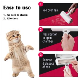 KOKOPET Pet Hair Remover Roller – Reusable Lint Roller for Dog & Cat Hair on Furniture, Clothes & Car – No Refills or Batteries Needed