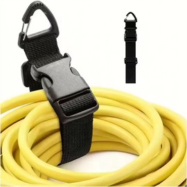 Extension Cord Holder Organizer for Garage Storage – Adjustable Strap with Triangle Clips for Workshop Organization
