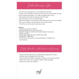 Gel Moment Mini LED Nail Curing Lamp USB Powered Cable Included Color: Black NIB