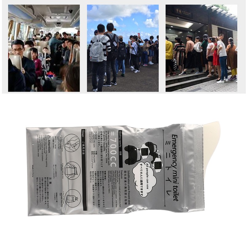 10pcs Urine Bags Disposable Portable Vehicle Emergency Vomiting Camping Pee