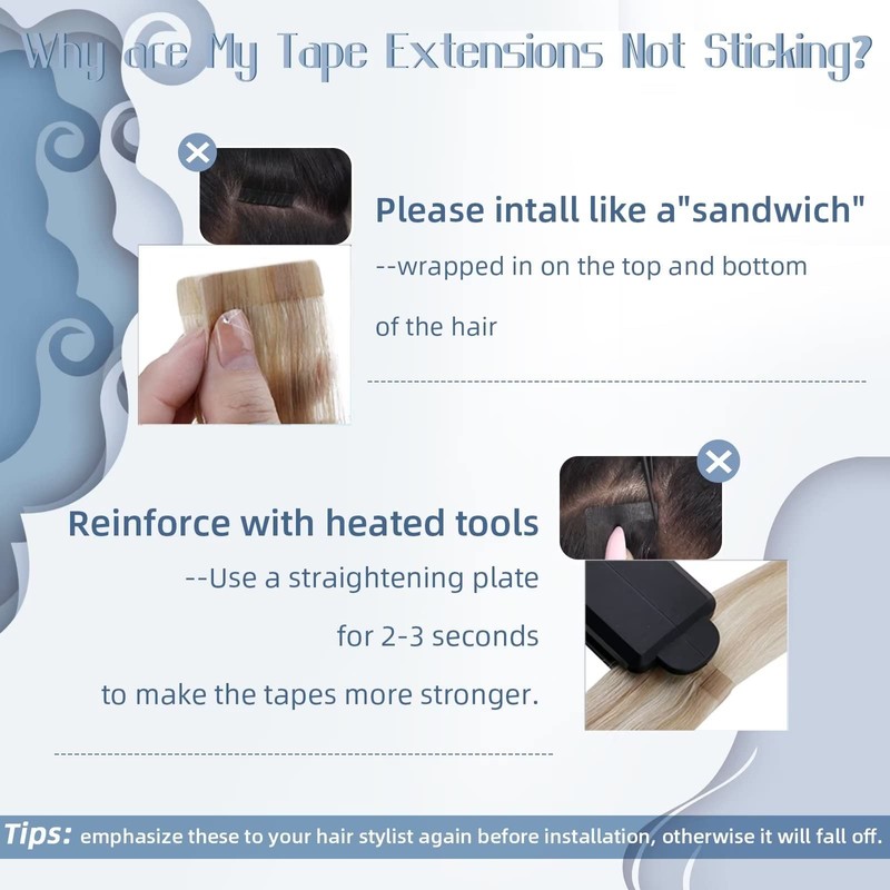 Hetto Remy Real Hair Tape-In Extensions, Balayage, Dark Brown Mix,