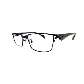 Megane Style TM-1144 Super Blue Light Cut Glasses, PC Glasses, HEV94% Reduction, Square, Full Rim, Men's, Men's, Blue Light Reduction, Glasses, UV Protection, Date Glasses, No Degree, Little Well