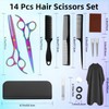 Hair Cutting Scissors Set, Professional Haircut Scissors Kit with Cutting
