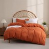 JSD Burnt Orange Duvet Cover Set Twin Size, 2 Piece