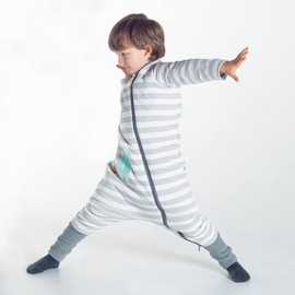 Owli Sleeping Bag with Feet 2.7 Tog Sloth Design Two Way Zip for Easy Potty Training Owl Fabric (3-4 Years)