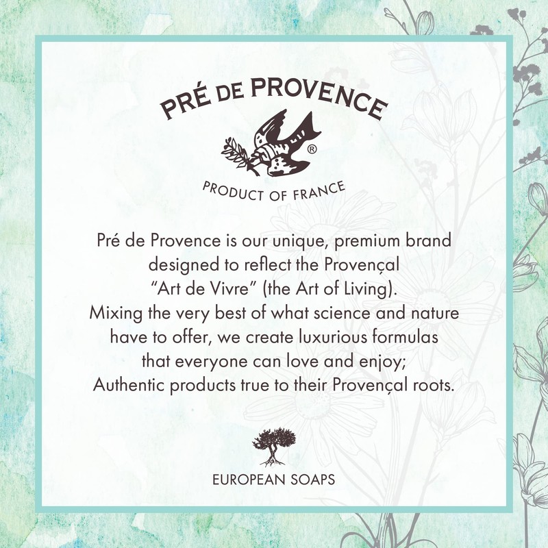 Pre de Provence Artisanal Soap Bar, Enriched with Organic Shea