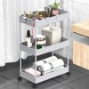 SPACELEAD 3 Tier Rolling Cart with Wheels, Storage Craft Art