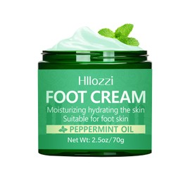 Yunmeng Peppermint Oil Foot Cream for Dry Cracked Heels and Feet, Ultra-Hydrating Softening Foot Cream, Moisturizes for Healthy Feet, 2.5 oz