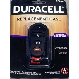 Duracell Replacement Remote Case CP019D for Chrysler, Dodge, Jeep New