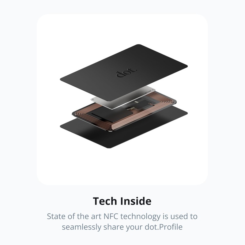 dot. dot. Card Metal - Digital Business Card - Tap