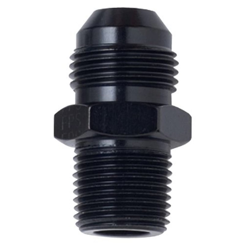 Fragola 481603-BL Black Size (-3) x 1/8" MPT Straight Adapter