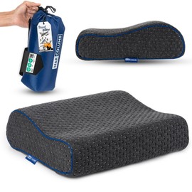 Marcolumb Reisekissen-Campingkissen-ergonomisches Memory-Schaum-Kissen mit temperaturregulierendem Bezug-Oeko-TEX Made IN Green