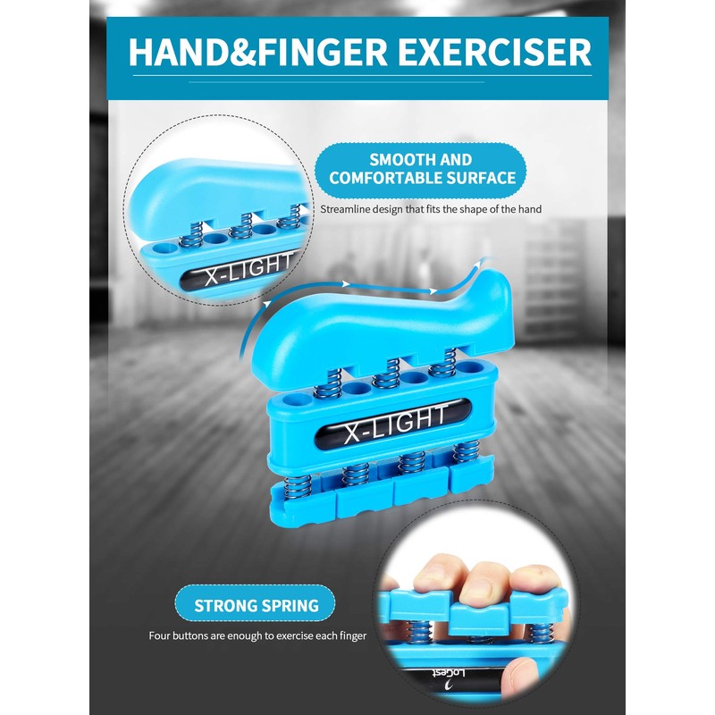 4 Pieces Finger Strengthener Hand Exerciser Spring Exerciser Finger Practice