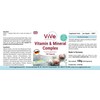 Vitamin & Mineral Complex - 100 Capsules, Multivitamin Preparation for