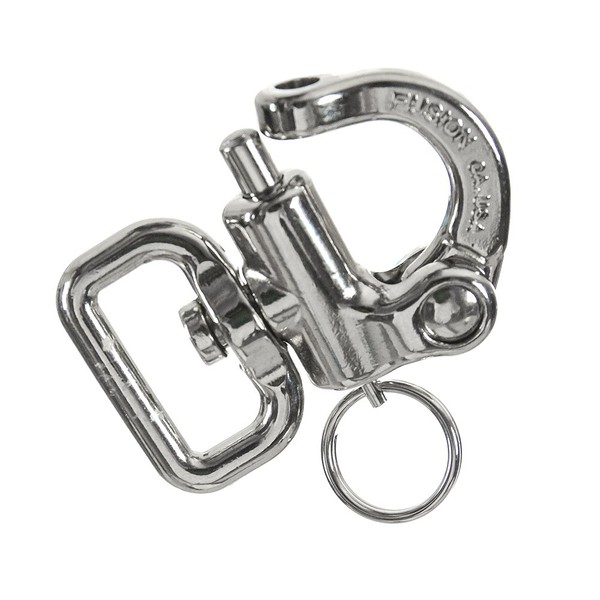 Fusion Climb Quick Release Swivel Snap Shackle Pull-Lock Mechanism Silver 800 lbs WLL, Universal (FP-2995-SIL)