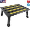 Unbranded Adjustable Aluminum RV Step Stool Foldable Non-Slip Platform Supports