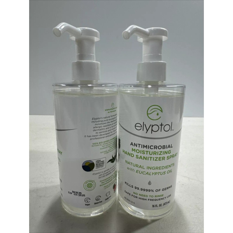 Elyptol 2 Eucalyptus Oil Elyptol Antimicrobial Hand Sanitizer Spray 16OZ