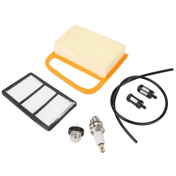 Air Filters Set for TS410 TS420 Concrete Cutoff Chop Saw Parts Replace Kit with Fuel Filter and Primer Bulb