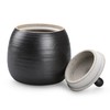 NCQIXIAO Retro Kitchen Canisters Ceramic Food Storage Jar Roud Shape