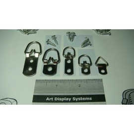 Bohle Innovation Solutions 10 ASSORTMENT PICTURE FRAME D RING STRAP HANGER 2 EACH 100 #6 SCREWS + SAMPLES