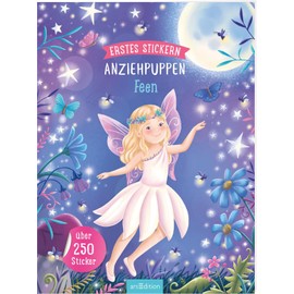 Erstes Stickern Anziehpuppen – Feen: Über 250 Sticker | Stickerheft für Kinder ab 3 Jahren