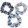 VELVET SCRUNCHIE SET INDIGO BLUE