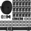 REJOECE Nylon Webbing Strap, 15M x 25mm Straps with Buckles,