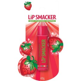 Lip Smacker Strawberry Single Blister Lip Balm for Children Safe to Use and Colour-free for a Natural Finish, Strawberry Flavour