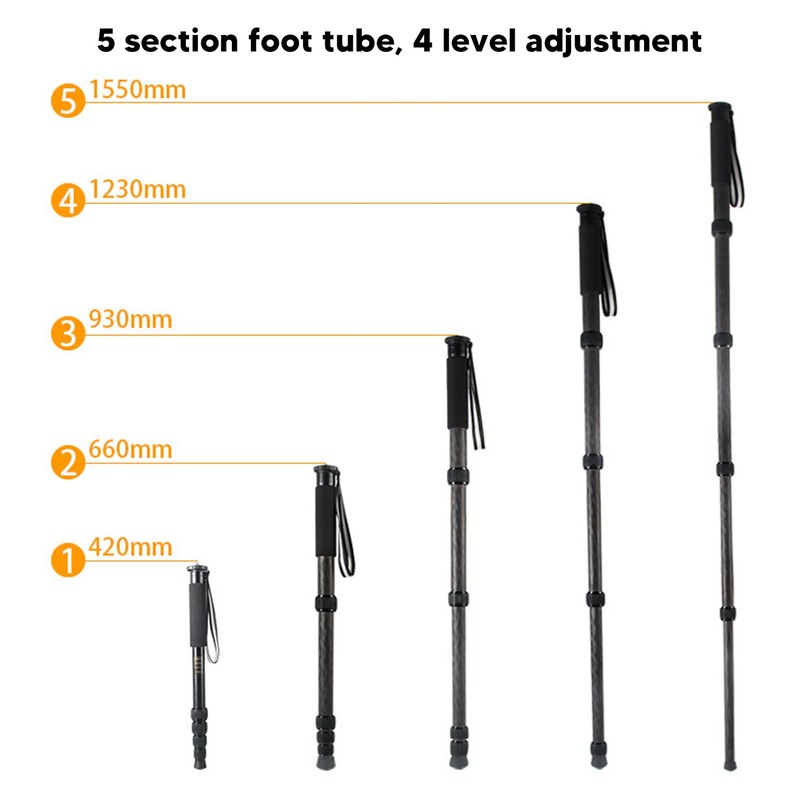 Camera Monopod Heavy Duty Steady Photography Outdoor Portable Lightweight Extension